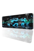SonicTouch Mclaren P1 Fantasy Fütüristik Kaymaz Gaming Oyuncu Masaüstü Dikişsiz Klavye Mouse Pad 32x70Cm - 1