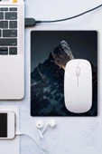 SonicTouch Epik Siyah Dağ Temalı Kaydırmaz Gaming Oyuncu Dikişsiz Mouse Pad/Ped 17x21cm - 3