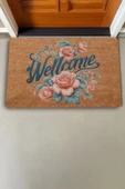 Valerine Life Sarmaşık Pembe Güller Welcome Kapı Önü Paspası 45x70cm thumbnail 2