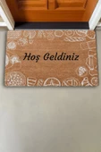 Valerine Life Pasta ve Turta Figürlü Hoş Geldiniz Kapı Önü Paspası 45x70cm - 2