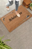 Valerine Life Sisli Çerçeve Welcome Kapı Önü Paspası 45x70cm thumbnail 1