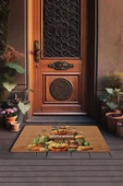 Valerine Life Cadılar Bayramı Bal Kabağı Welcome Kapı Önü Paspası 45x70cm - 5