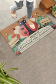 Valerine Life Uğur Böceği ve Kırmızı Vosvos Evimize Hoş Geldiniz Kapı Önü Paspası 45x70cm thumbnail 1