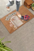Valerine Life Şans Kapında Uğur Böceği Welcome Kapı Önü Paspası 45x70cm thumbnail 1