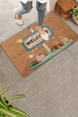 Valerine Life Piknik Temalı Welcome Kapı Önü Paspası 45x70cm thumbnail 1