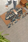 Valerine Life Çakıl Taşları Welcome Kapı Önü Paspası 45x70cm thumbnail 1