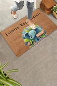 Valerine Life Şirin Fil ve Orman Temalı Evimize Hoş Geldiniz Kapı Önü Paspası 45x70cm - 1