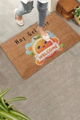 Valerine Life Sevimli Portakal Hoş Geldiniz Kapı Önü Paspası 45x70cm thumbnail 1
