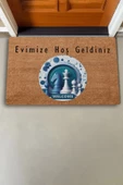 Valerine Life At ve Vezir Satranç Temalı Welcome Kapı Önü Paspası 45x70cm thumbnail 2