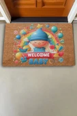 Valerine Life Yeni Doğan Balonlu Welcome Hoş Geldin Bebek Kapı Önü Paspası 45x70cm thumbnail 2
