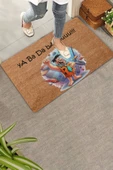 Valerine Life Taş Devri Yaba Daba Du Welcome Hoş Geldiniz Kapı Önü Paspası 45x70cm thumbnail 1
