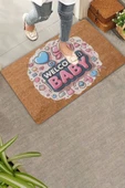 Valerine Life Hoş Geldin Bebek Welcome Yeni Doğan Kapı Önü Paspası 45x70cm thumbnail 1