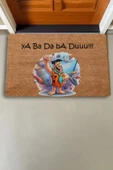 Valerine Life Taş Devri Yaba Daba Du Welcome Hoş Geldiniz Kapı Önü Paspası 45x70cm thumbnail 2