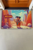 Valerine Life Fred Çakmaktaş Taş Devri Welcome Kapı Önü Paspası 45x70cm thumbnail 2