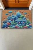 Valerine Life Deniz ve Balık Temalı Welcome Kapı Önü Paspası 45x70cm thumbnail 2