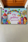 Valerine Life Sugar Village Hoş Geldiniz Kapı Önü Paspası 45x70cm - 2