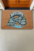 Valerine Life Irmak ve Taş Yolu Welcome Kapı Önü Paspası 45x70cm thumbnail 2