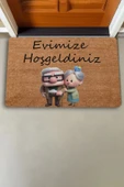 Valerine Life Up Sevimli Yaşlı Çifti Evimize Hoş Geldiniz Kapı Önü Paspası 45x70cm thumbnail 2