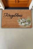 Valerine Life Yaban Ördekleri ve Sazlık Hoş Geldiniz Kapı Önü Paspası 45x70cm thumbnail 2
