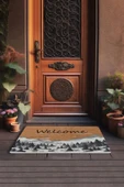 Valerine Life Kar ve Çam Ormanı Welcome Kapı Önü Paspası 45x70cm thumbnail 3