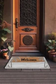 Valerine Life Deniz ve Palmiye Manzaralı Welcome Kapı Önü Paspası 45x70cm thumbnail 3