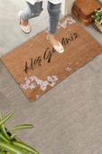 Valerine Life Pembe Kiraz Çiçekleri Hoş Geldiniz Kapı Önü Paspası 45x70cm thumbnail 1