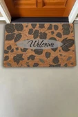 Valerine Life Ceviz Yaprakları Welcome Kapı Önü Paspası 45x70cm - 2