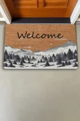 Valerine Life Kar ve Çam Ormanı Welcome Kapı Önü Paspası 45x70cm thumbnail 2