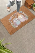 Valerine Life Sevimli Baykuş Çifti Welcome Kapı Önü Paspası 45x70cm thumbnail 1