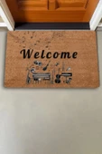 Valerine Life Orkestra Aletleri Temalı Welcome Kapı Önü Paspası 45x70cm thumbnail 2