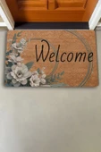 Valerine Life Beyaz Su Zambağı Welcome Kapı Önü Paspası 45x70cm thumbnail 2