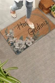 Valerine Life Beyaz Su Zambağı Hoş Geldiniz Kapı Önü Paspası 45x70cm thumbnail 1