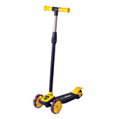 Scooter Çocuk Scooter Işıklı Slikon Teker Sarı 40 Kg Taşıma - 1