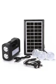 Güneş Panelli Solar Aydınlatma – Taşınabilir Güneş Enerjili Işık ve Şarj Ünitesi, Çok Fonksiyonlu - 1