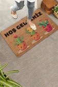 Valerine Life Opuntia Tavşan Kulağı Üçlü Sevimli Kaktüsler Hoş Geldiniz Kapı Önü Paspası 45x70cm thumbnail 1