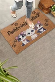 Valerine Life Sevimli Yavru Kediler Patilerinizi Silin Kapı Önü Paspası 45x70cm - 1