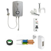 Simetra Premium elektrıklı Şofben  kablolu tam takım set - 1