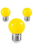 Dekoratif Led Ampul %85 Enerji Tasarruflu Ampul Isı Yapmayan E27 Duylu 3 Adet Led Ampul Sarı - 1