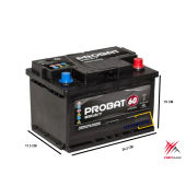 YİĞİT AKÜ PROBAT 12 V 60 AH 510A(EN) - 2