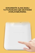 Katlanabilir Şarjlı Dokunmatik Masa Lambası – 3 Renk Işık, Ders Çalışma Okuma Işığı, Telefon Standlı - 8