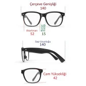 Di Caprio DC18192 Siyah Kahve Leopar Desenli Kare Model Unisex Güneş Gözlüğü - 7