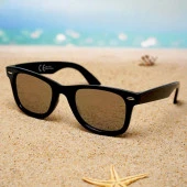 Di Caprio DC18196A Gri Aynalı Kare Model Unisex Güneş Gözlüğü - 4