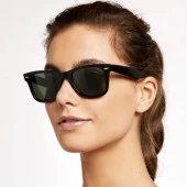 Di Caprio DC18196P Parlak Siyah Kare Model Unisex Güneş Gözlüğü - 4