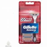 Gillette Sensor Tıraş Makinesi + 6 Yedek Bıçak RED - 1