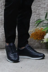 Mehmet Mete 1217 Lacivert Rahat İç Ve Dış Hakiki Deri Erkek Ayakkabı thumbnail 2