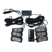 Space 17 fonksiyonlu çakar lamba 12-30v 24 led 6 adet sarı*sarı set / LAPA549-1 - 1