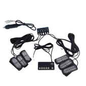 Space 17 fonksiyonlu çakar lamba 12-30v 24 led 6 adet kırmızı*mavi set / LAPA549 thumbnail 2