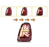 AUTOGP Mini cooper r56 stop lambası ledli british flag 2008 / 2014 kırmızı - 2