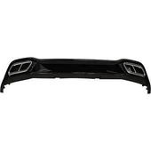 AUTOGP Vw golf 8 rline arka tampon difüzörü çift çıkış piano black 2021+ - 3