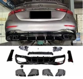 AUTOGP Mercedes W206 c63 amg arka tampon difüzör ve egzoz ucu amg 2021 thumbnail 2